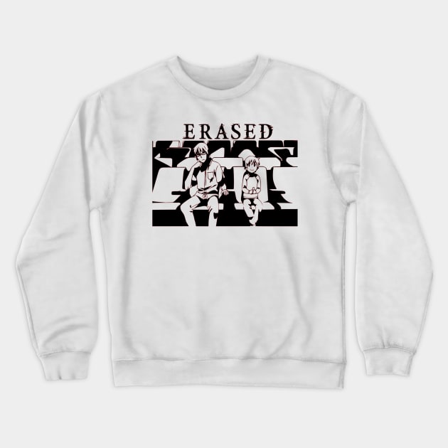 Erased Boku Dake ga Inai Machi Crewneck Sweatshirt by OtakuPapercraft